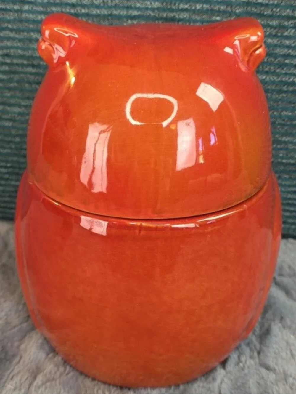 Adorable Owl Ceramic Canister/Cookie Jar Gibson Home